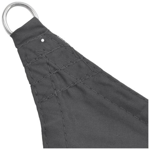 Parasole a Vela Oxford Triangolare 3,6x3,6x3,6 m Antracite - Foto 2