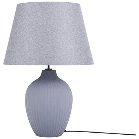 Lampada Da Tavolo In Ceramica In Color Grigio Fergus - Foto 1
