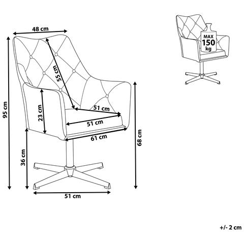 Poltrona In Tessuto Velluto Verde Scuro Vaksala - Foto 22