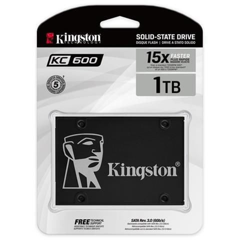 SSD 1TB Serie KC600 Interfaccia Sata III 6 GB / s 2,5" - Foto 4