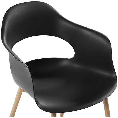 Set Di 2 Sedie Da Pranzo Nere Utica - Foto 16