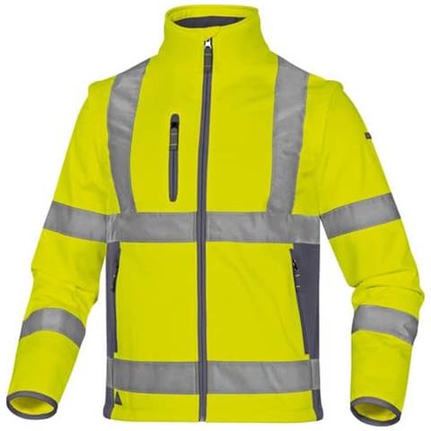 Giacca Moonlight2 -classe 3- 5 Tasche - Tessuto Softshell - Argento Giallo Fluo-blu - M - Moon2jgtm - Foto 1