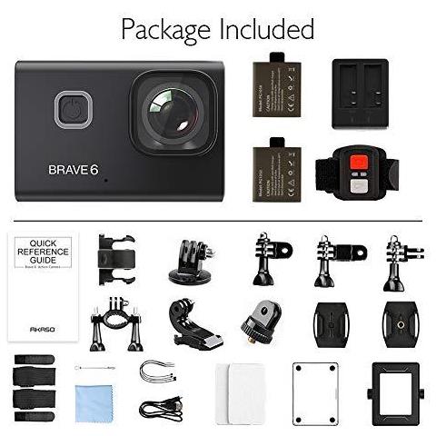 [Ricondizionato GOLD] Coraggioso 6 Action Camera Controllo Vocale 4k 20mp Wifi Eis 30m Macchina Fotografica Subacquea Impermeabile Telecomando Zoom 6x Subacquea Videocamera 2 Batterie Ricaricabili E Casco Kit Accessori - Foto 4