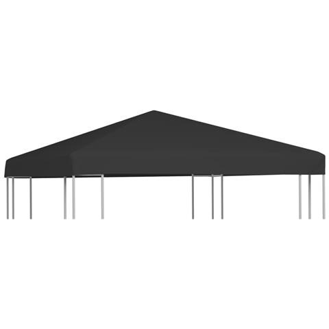 Copertura Superiore per Gazebo 270 g / m² 3x3 m Nera - Foto 6