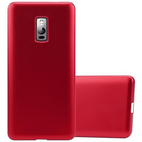 Custodia Compatibile Con Oneplus One In Rosso Metallico - Coperchio Protettivo In Silicone Tpu Flessibile - Foto 1