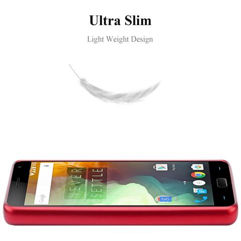 Custodia Compatibile Con Oneplus One In Rosso Metallico - Coperchio Protettivo In Silicone Tpu Flessibile - Foto 2