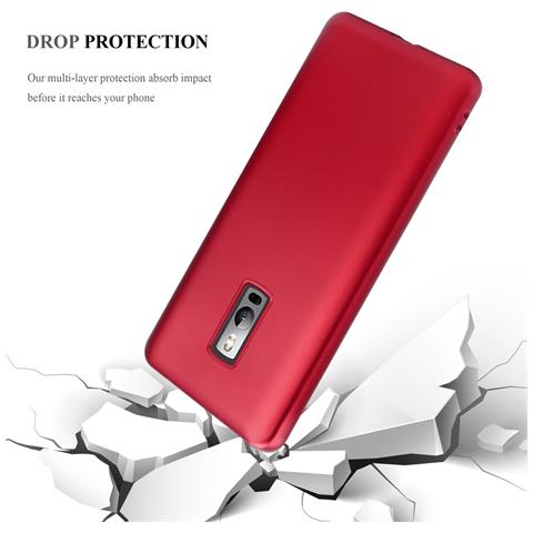 Custodia Compatibile Con Oneplus One In Rosso Metallico - Coperchio Protettivo In Silicone Tpu Flessibile - Foto 6