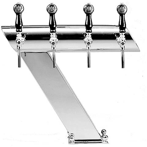 Colonna Birra, Con Traversa, Acciaio Inox Satinato - Foto 2