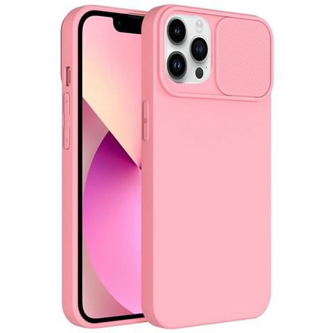 Custodia Tpu Silicone Slide Cover Case Per Apple Iphone 12 Pro Max Pink - Foto 1