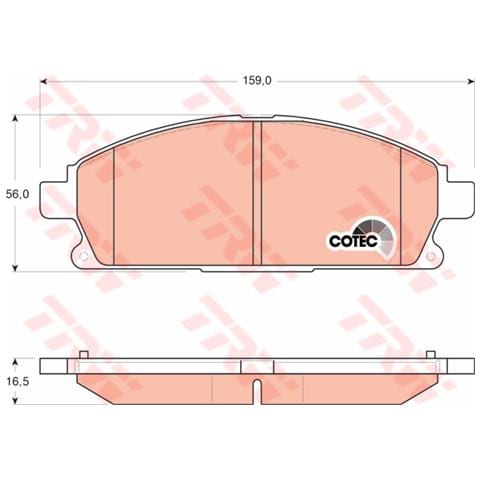 Pattini Freno Nissan X-trail (t30) 2.0 Gdb3293 - Foto 1