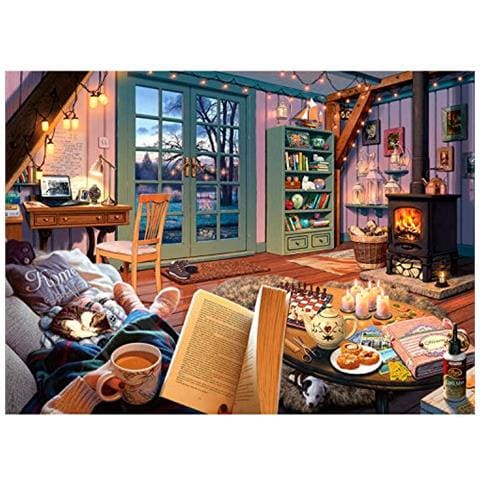Cozy Retreat Puzzle Di Grande Formato Da 500 Pezzi Per Adulti - Ogni Pezzo A Unico, La Tecnologia Softclick Significa Che I Pezzi Si Incastrano Perfettamente Insieme - Foto 1