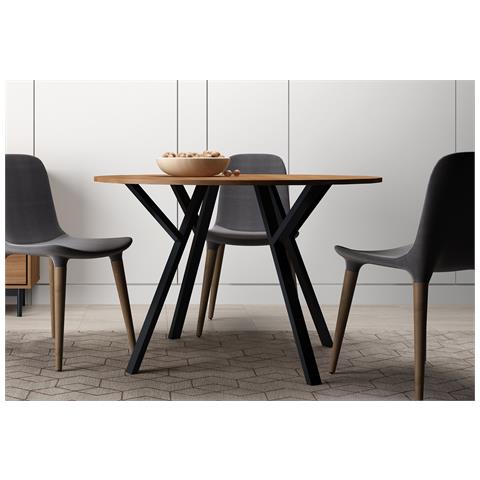 Woody Tavolo Tondo In Legno 4 Posti - Foto 5