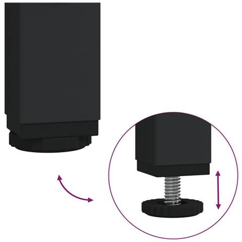 Scaffale Per Lavatrice Rovere Fumo 67x25x163 Cm Multistrato - Foto 8