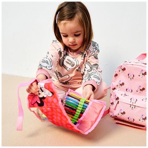 Astuccio Per La Scuola Con Accessori Minnie Mouse Rosa (22 Pcs) - Foto 2