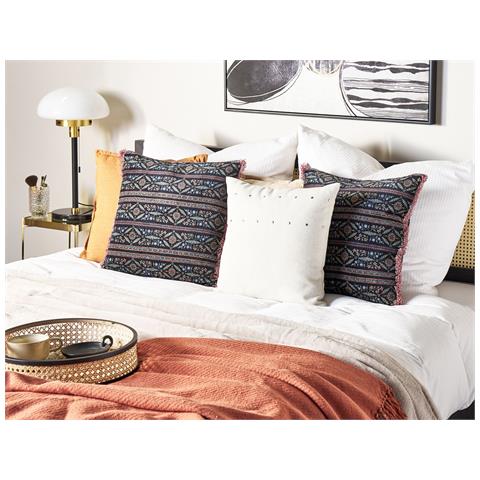 Cuscino Decorativo Ruta Cotone 45 X 45 Cm Floreale Multicolore - Foto 1