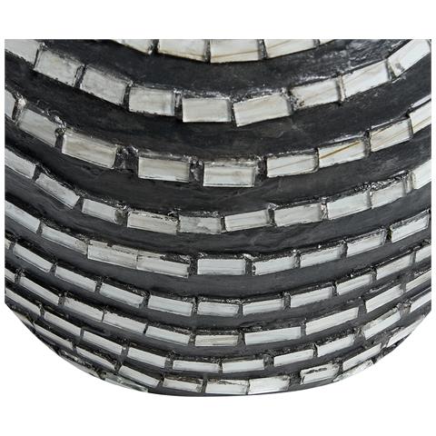 Vaso Decorativo Kualu Ceramica 35 Cm Nero - Foto 2