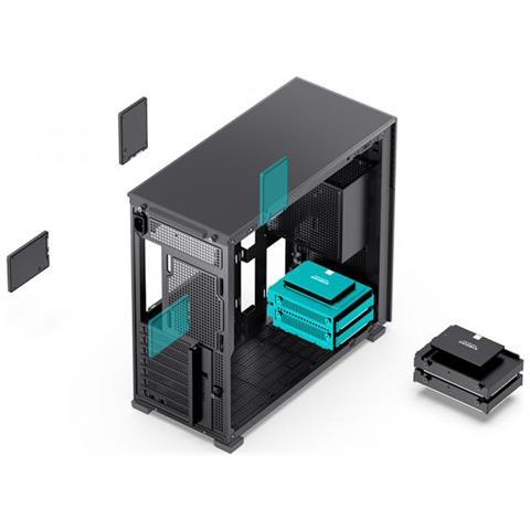 Jonsbo D41 Std Midi Tower Nero - Foto 2