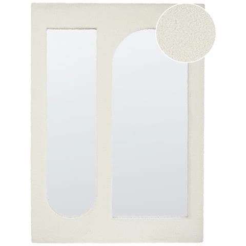 Specchio Marcigny 70 Cm 100 Cm Bouclé Bianco Sporco - Foto 6