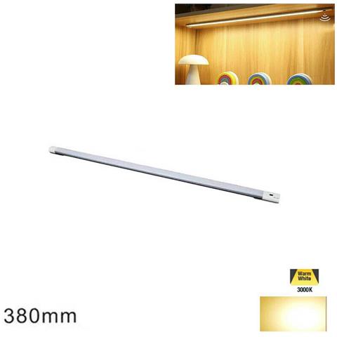 Barra A Led Cucina Armadio Luce Calda Sensore Movimento Mano Ricaricabile 38cm - Foto 1