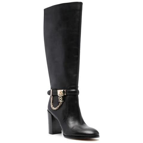 Hamilton Heeled Boot Stivali Pelle Di Mucca Scarpe Donna Nero Eu 36, 40f3hahb5l-001 - Foto 1