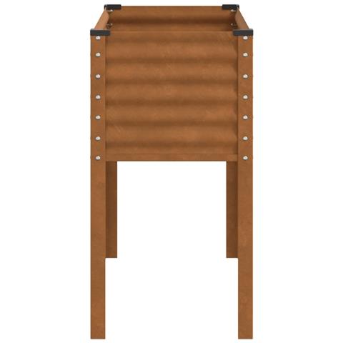 Fioriera da Giardino 100x41x90 cm in Acciaio Corten - Foto 2