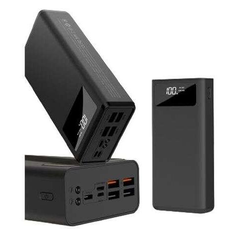 Pr123 Powerbank 30000mah - 4 Uscite Usb -a - Microusb, Usb -c E Lightning Ingress - Schermata Lcd - Funzione Di Ricar - Foto 1