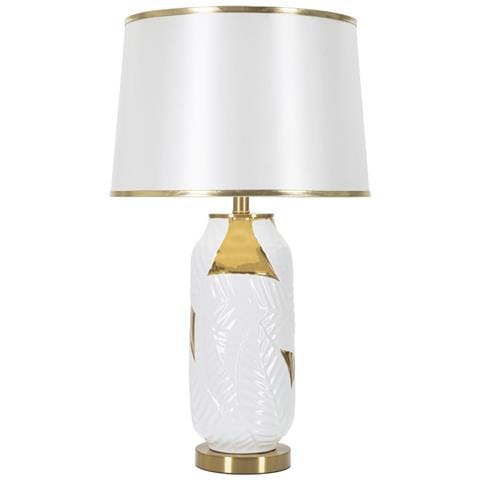 Lampada Da Tavolo Mf102 - Bianco - Ceramica - 40x40x70 Cm - Foto 1