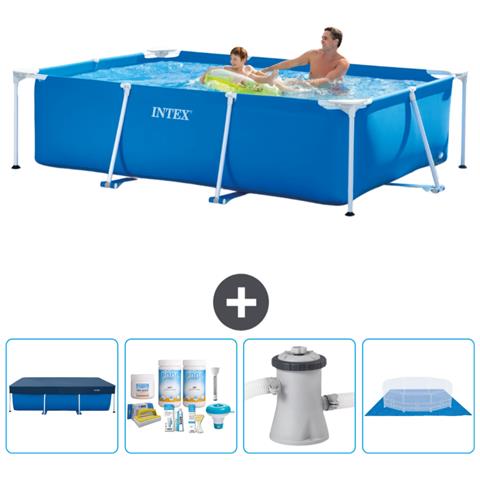 Piscina Fuori Terra - Rettangolo - 260x160x65 Cm - Blu - Include Accessori Coordinati Cb1 - Foto 1