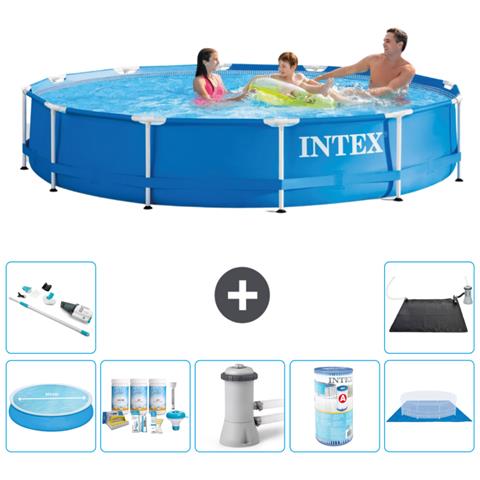 Piscina Fuori Terra - In Giro - 366x76 Cm - Blu - Include Accessori Coordinati A1611 - Foto 1