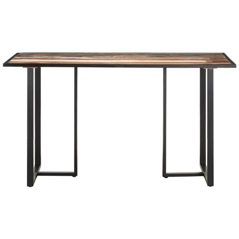 Tavolo Da Pranzo 140 Cm In Legno Massello Di Recupero - Foto 1