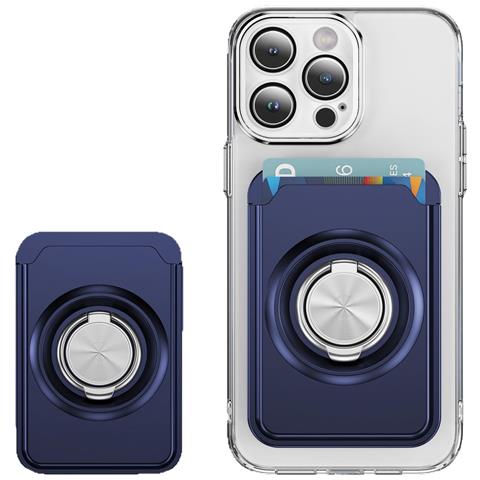 Portafoglio Porta Carte Con Supporto A 360° Blue - Foto 1