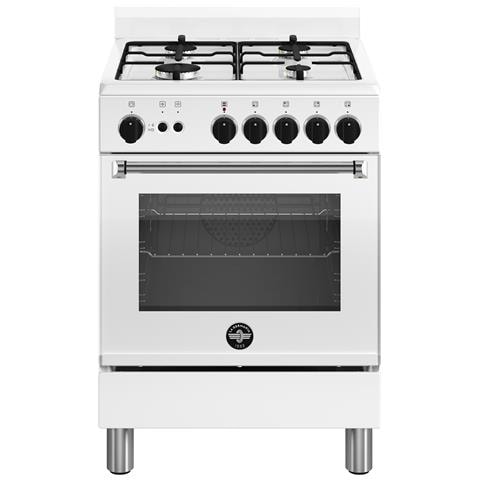 Cucina Elettrica AMN664GBV / 24 4 Fuochi a Gas Forno Elettrico Ventilato Classe A+ Dimensioni 60 x 60 cm Colore Bianco Serie Americana - Foto 5