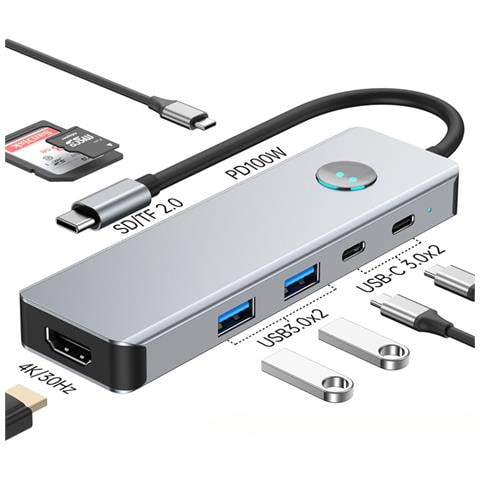 Hub Usb-c 8-in-1: Espandi La Connettività Con Hdmi 4k - Foto 2