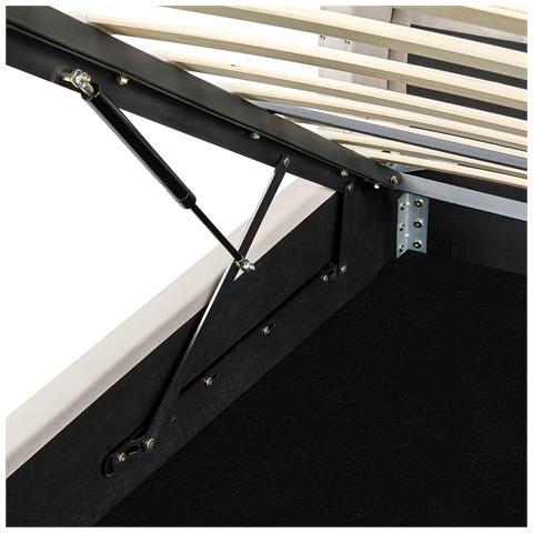 Letto Contenitore Velluto Lubbon 140 X 200 Cm Tortora - Foto 8