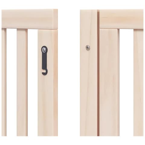 Cancello per Cani Porta Pieghevole 12 Pannelli 960 cm in Pioppo - Foto 9