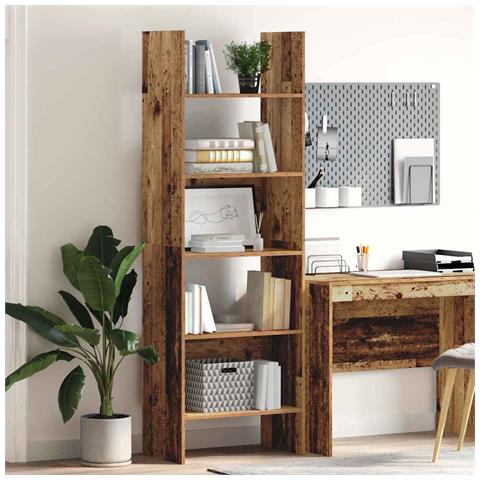 Armadio per Libri Legno vecchio 60 x 35 x 180 cm - Foto 2