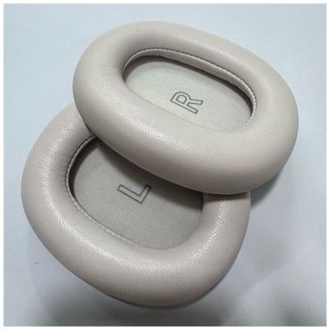 Cuscinetti Auricolari Di Ricambio Compatibili Con Cuffie Bang & Olufsen Beoplay H95 - Pelle Di Pecora Premium Silver - Foto 2