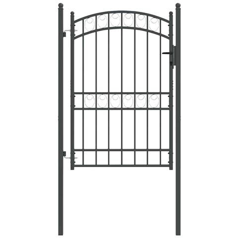 Cancello per recinzione con blocco Grigio 200 x 100 cm - Foto 1