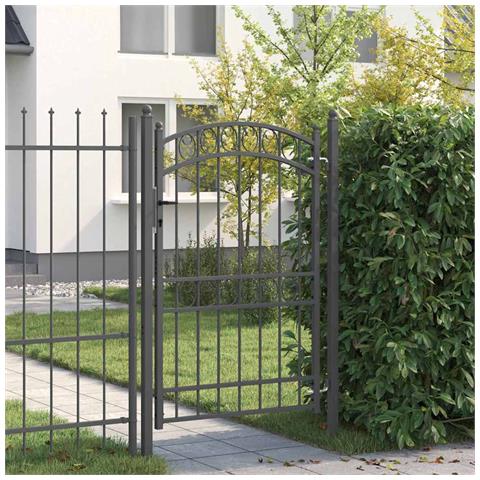 Cancello per recinzione con blocco Grigio 200 x 100 cm - Foto 2