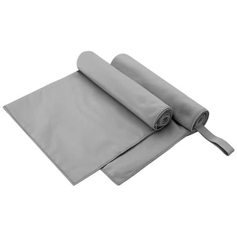 Asciugamani Sportivi 2 pcs Grigio scuro 100 x 50 cm - Foto 1
