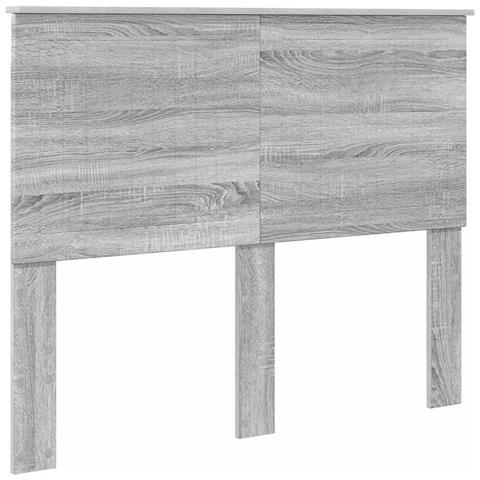 Testiera con testiera Grigio Sonoma 120 cm Legno multistrato - Foto 1