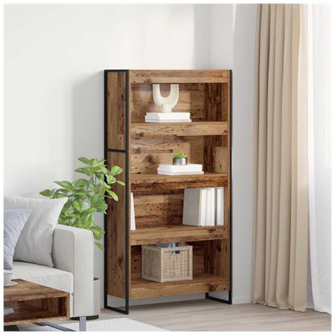 Armadio per Libri 2 pcs Legno vecchio 80 x 30 x 155 cm - Foto 2