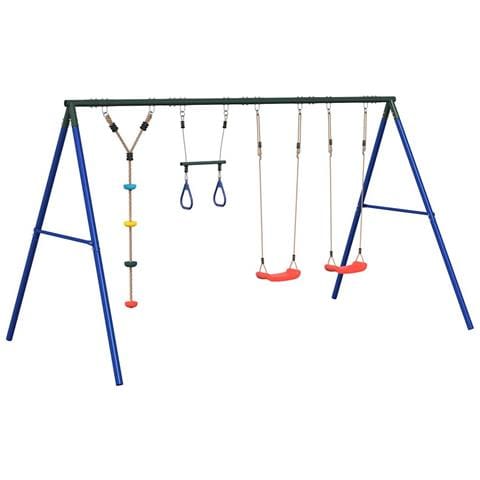 Set Gioco da Esterno con Altalene Trapezio e Altalena a Disco - Foto 1
