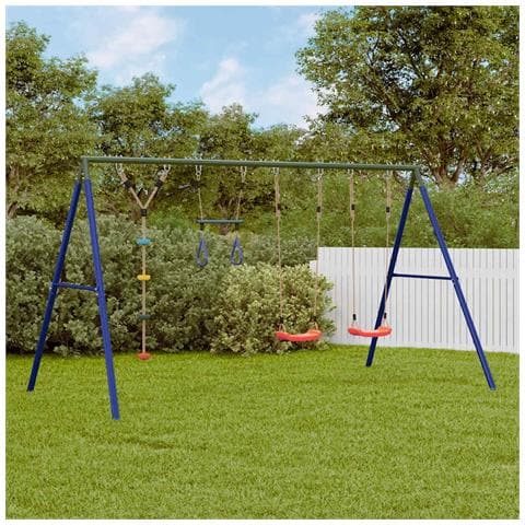 Set Gioco da Esterno con Altalene Trapezio e Altalena a Disco - Foto 2