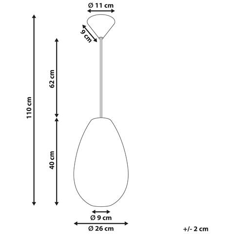 Lampadario Gera Tessuto Bianco - Foto 7