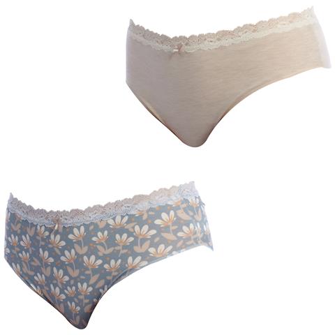 Confezione Da 2 Brislip Coquettes Mutandine Di Cotone 1032252 Per Donna - Foto 1