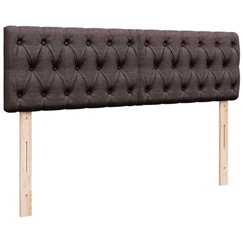 Struttura Letto Pouf con Materassi 160x200 cm in Tessuto - Foto 9