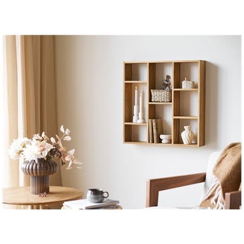 Mensola Da Parete Townsville In Rovere Massiccio 70x15x70 Cm - Foto 5