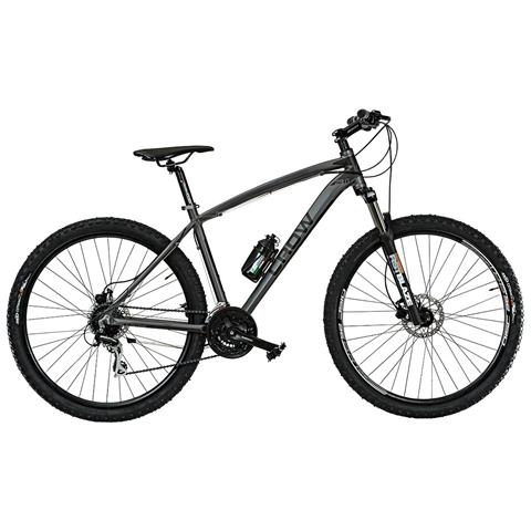 Bici Misura 29 Mountain Bike Telaio Alluminio Uomo Bicicletta Mtb Crow 24v Acera Freni Disco Idraulici Forcella Idraulica - 48 Titanio Nero Opaco - Foto 1