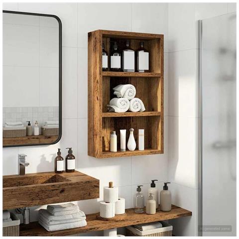 Armadio da bagno a muro Legno vecchio 30 x 10 x 50 cm - Foto 2